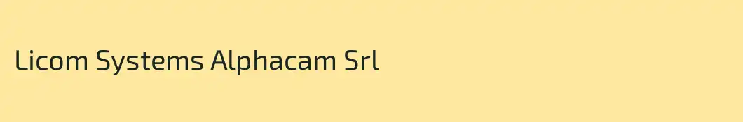 Licom Systems Alphacam Srl